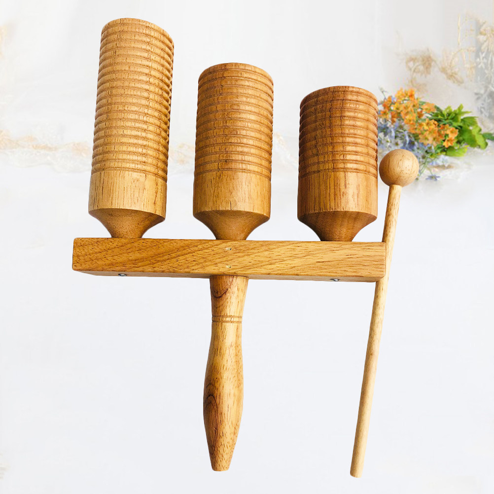 Musical Instrument Clapper - オルフ高・中・低音クラッパー木製教育用楽器 幼児・未就学児向け 聴覚発達・リズム学習用