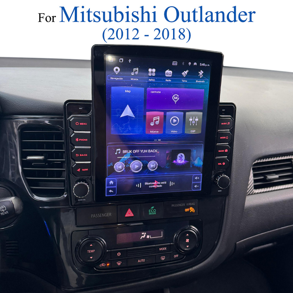 Musical Instrument Of India - 三菱アウトランダー2012 2014 2016 2018用カーオーディオ、GPSナビモニター、ラジオステレオ、音楽マルチメディア、カーインテリジェントシステム