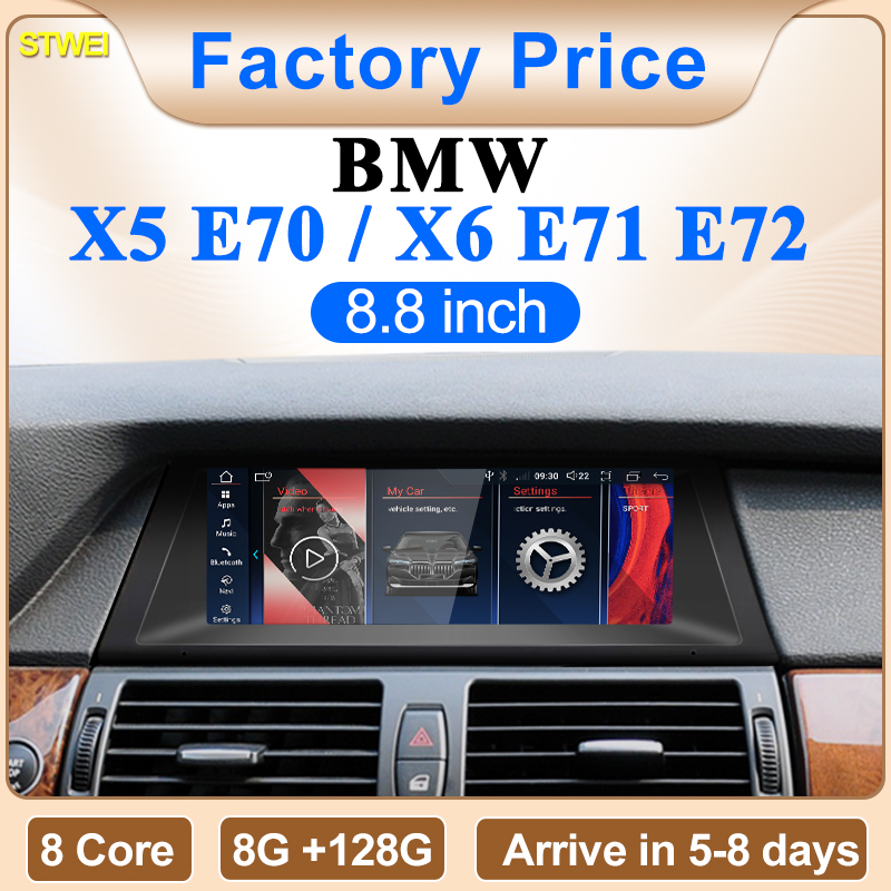 Musical Instrument Of India - STWE 新型8.8インチ車載マルチメディアプレーヤー BMW E70 E71用 ワイヤレスCarPlay