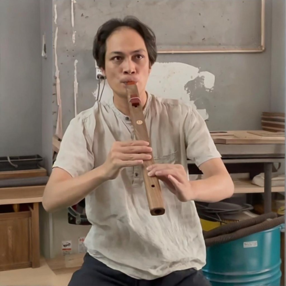 Musical Instrument Of India - B/C/D/E/F トーン木製垂直フルートポータブル伴奏ヒーリングインディアンフルートレコーダー瞑想楽器
