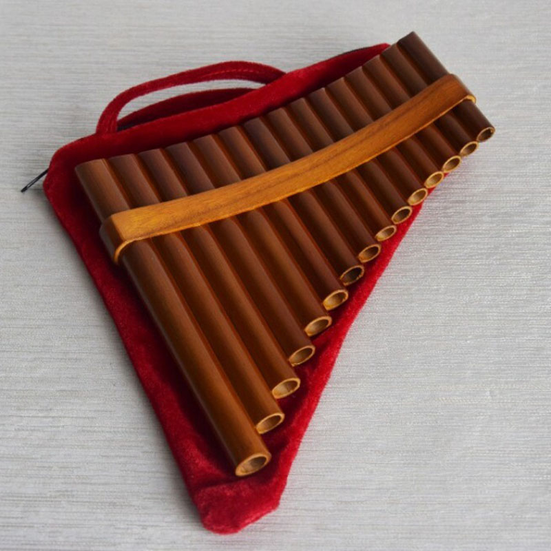 Musical Instrument Pipe - 15 パイプ竹製パンフルート C/G キー初心者用パンドリメロディー演奏用パンドリメロディー プロフェッショナルパフォーマンス用パンドリメロディー 伝統的な民族楽器