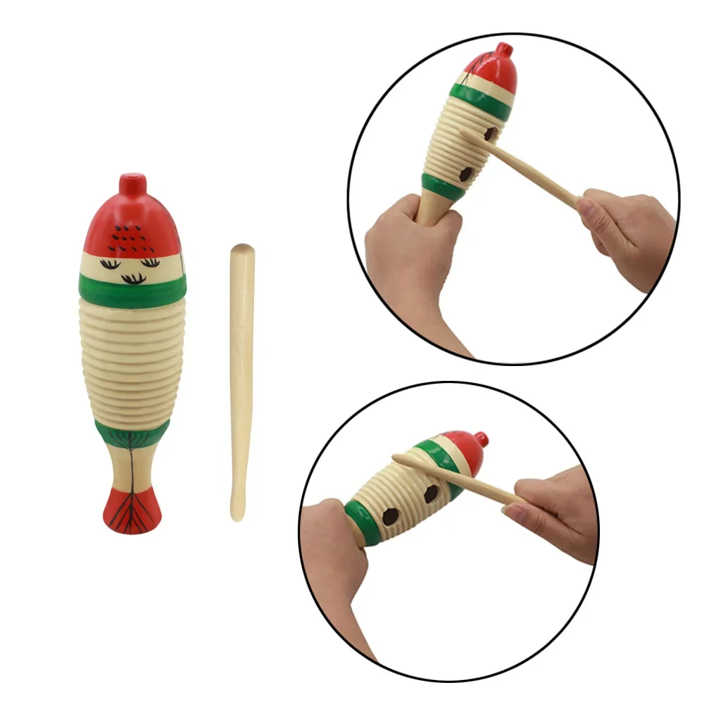 Musical Instrument For Babies - 木製魚型オルフ楽器 幼児教育音楽ゲーム 子供のクリスマス ベビー学習
