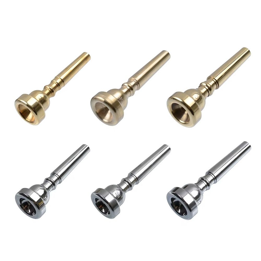 Musical Instrument Fagot - 3C/5C/7C トランペットマウスピースゴールド/シルバー真鍮楽器アクセサリープロフェッショナル練習デバイスユニバーサル