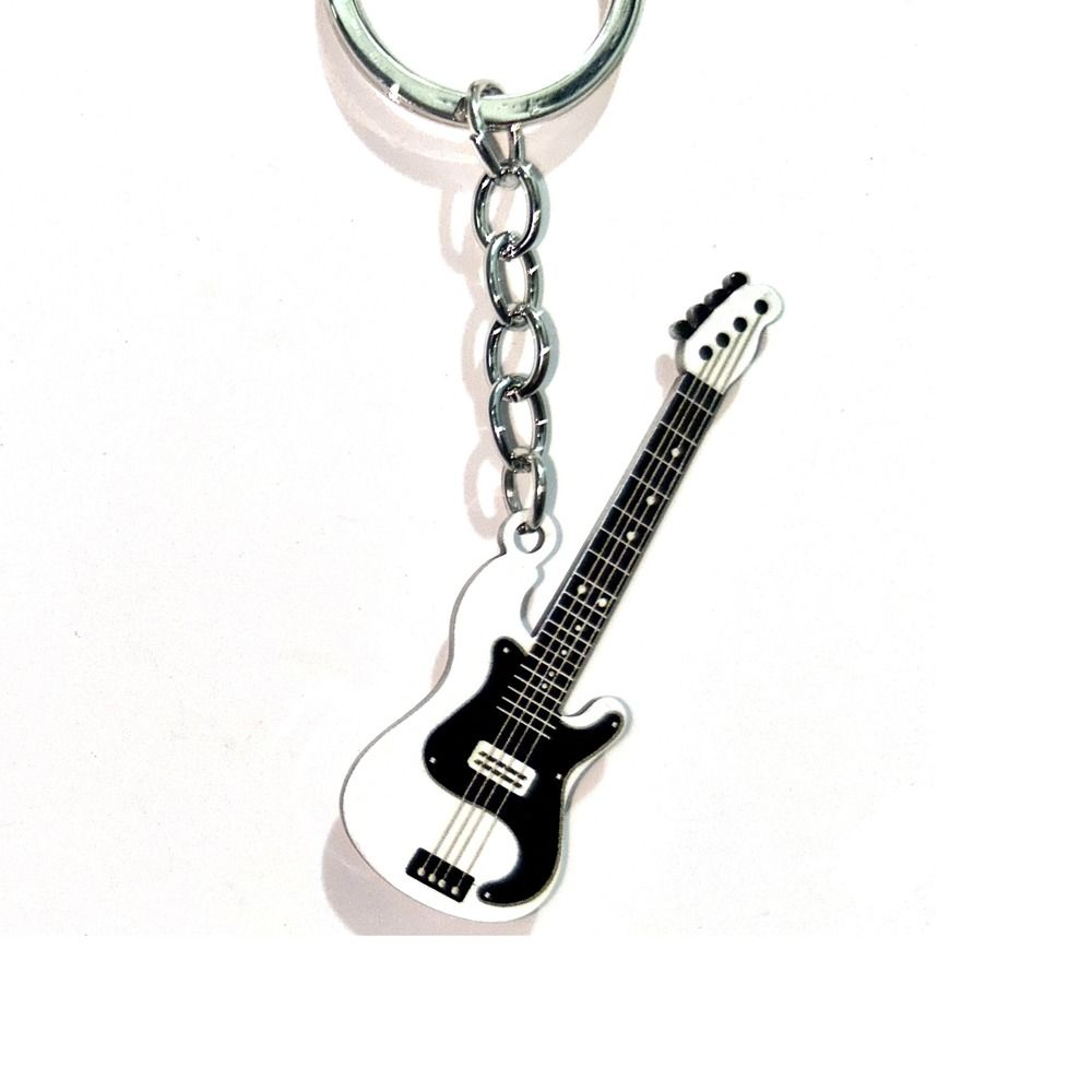 Musical Instrument All - キーチェーンヒップホップギターキーチェーンカラフルなメタルギターキーリングクリエイティブクールな楽器キーホルダー男性女性