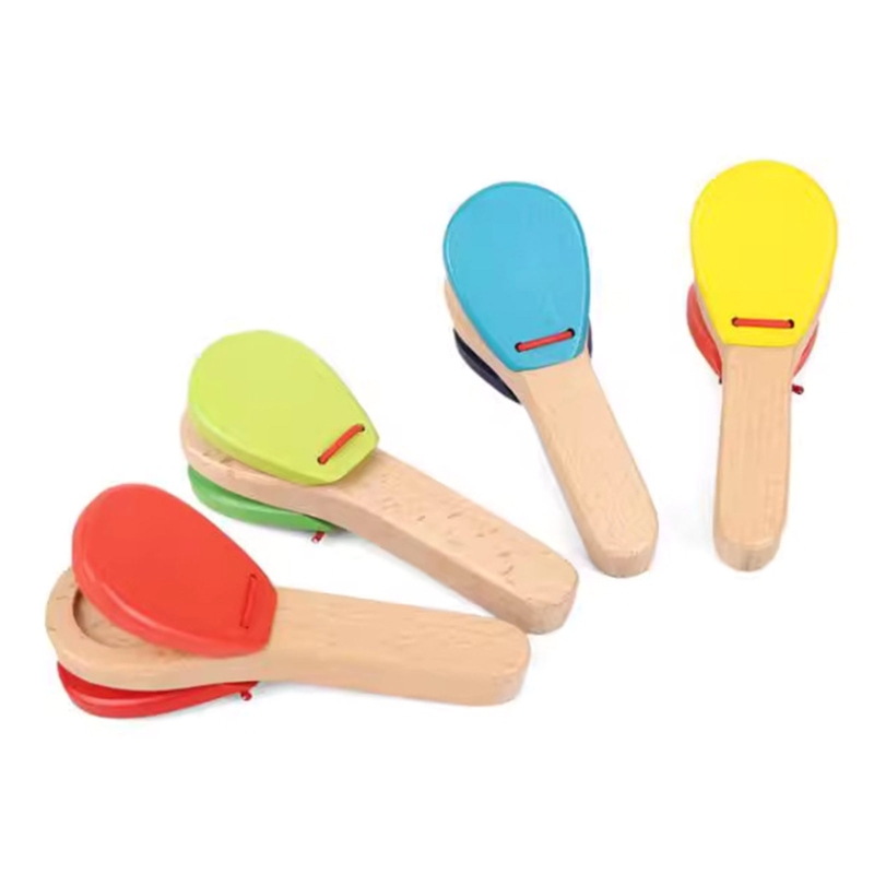 Musical Instrument Clapper - 音楽探求子供の発達リズム楽器木製子供クラッパー Orff おもちゃ