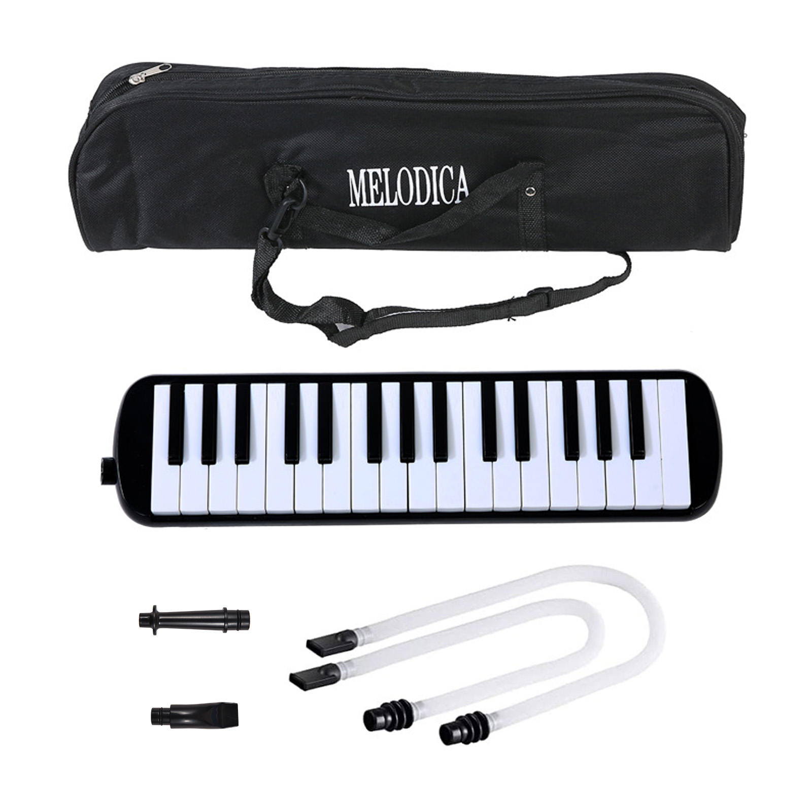Melodica Keyboard Wind - 32 キーメロディカ楽器メロディカエアピアノキーボードソフトブローパイプ吹くノズル付きメロディカ管楽器バッグ付き