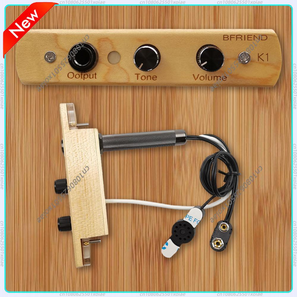 Musical Instrument Cajon - カホンボックスドラムプリアンプ/ピックアップ（トーンボリュームコントロール付き）楽器用ピックアップ出力ジャック打楽器アクセサリー