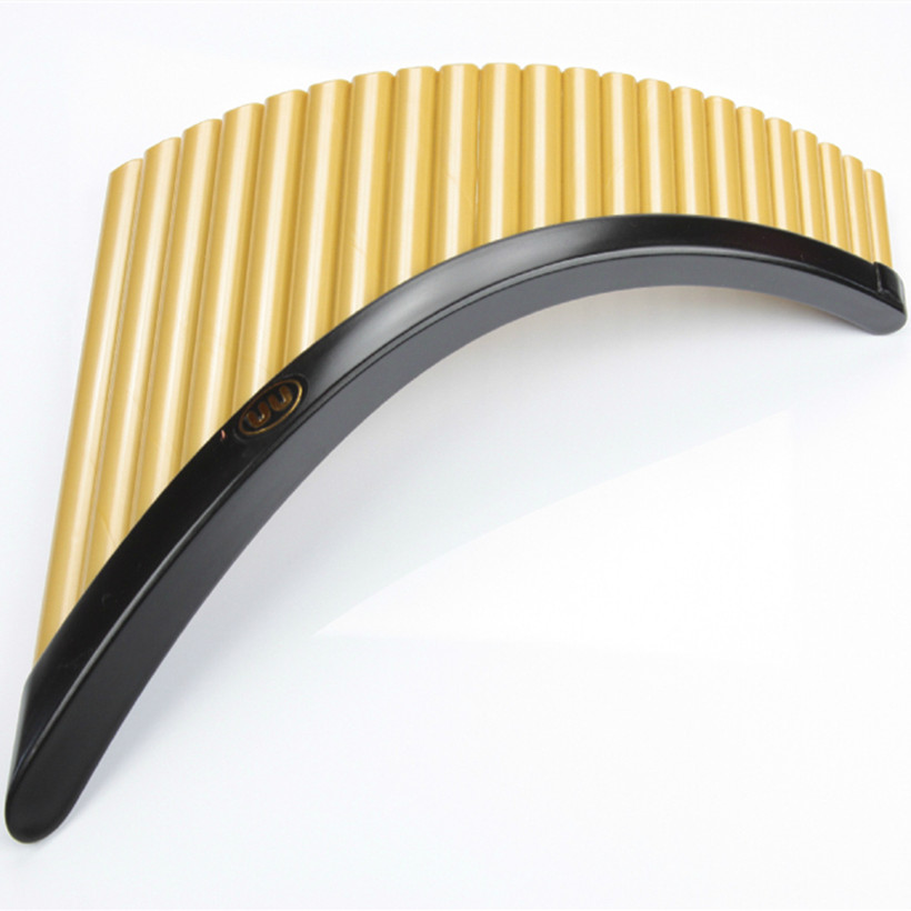 Musical Instrument Pipe - 高品質22管パンフルート、ベースGキー付きABS樹脂製ルーマニア製パンフルート楽器、調律可能なパンフルート、フラウタ・デ・パン