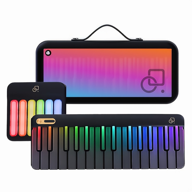Musical Instrument All - スタイリッシュなLEDバックライト付きポップピアノスマートデジタルピアノ：取り外し可能、カスタマイズ可能、ポータブルな音楽キーボード—あらゆる年齢と初心者向けの簡単な独学学習が可能；プロ仕様、タッチセンサー式の楽器で演奏や音楽作成に最適