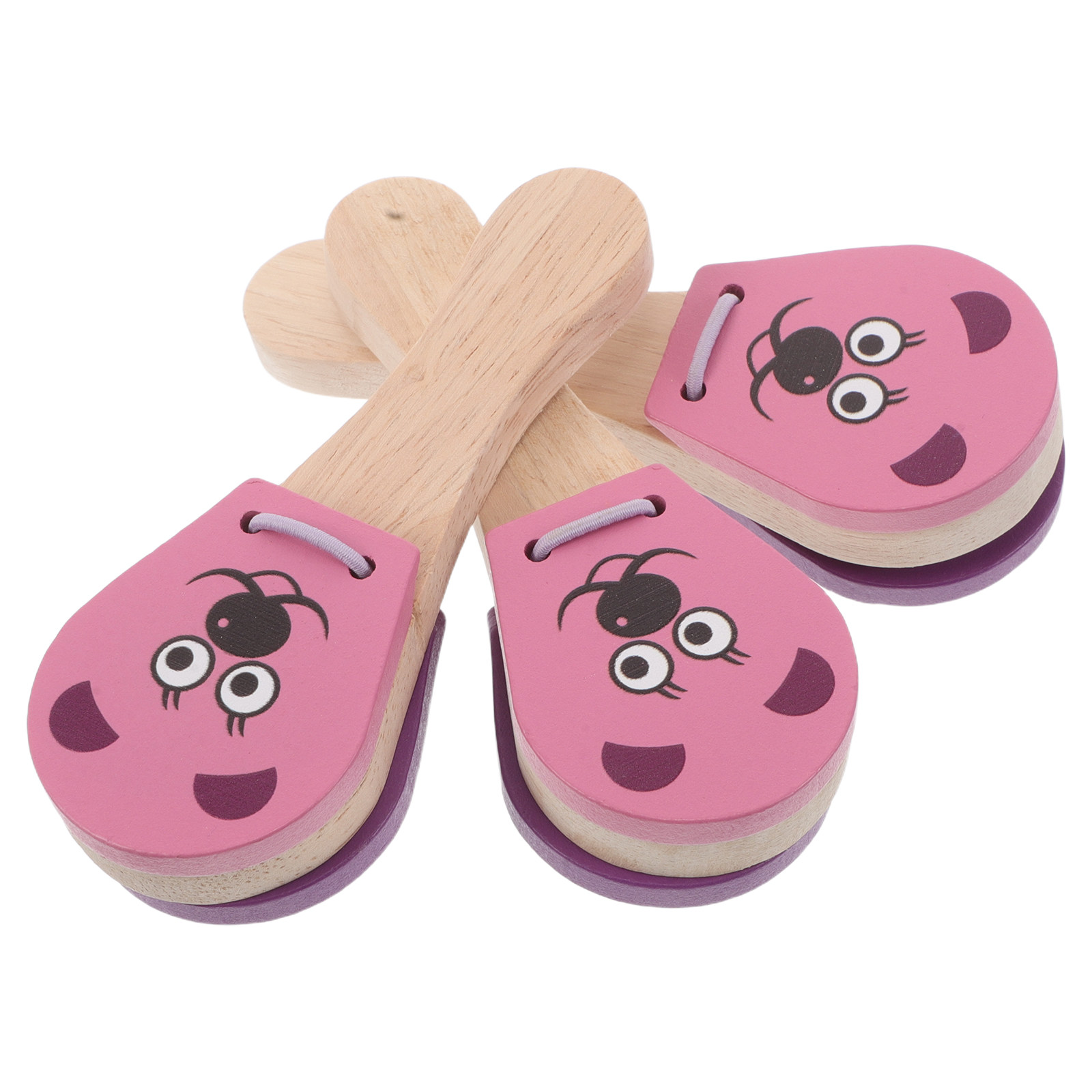 3個入り木製ベビーミュージカルカスタネット動物デザイン早期教 - Musical Instrument For Babies のレビューと価格