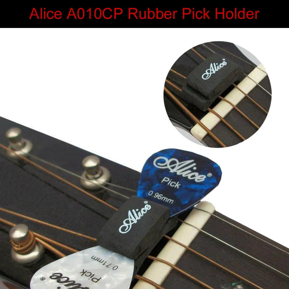 アリス黒ゴムピックホルダー 5 ピース/セットヘッドストック - Musical Instrument Fagot のレビューと価格