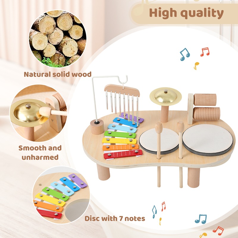 LazyChild 子供用教育玩具 木製オルゴール ベビーパ - Musical Instrument For Babies のレビューと価格