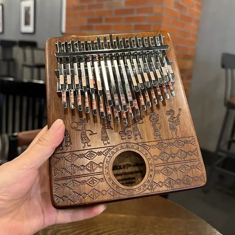 子供のためのポータブル木製カリンバ,親指のピアノ,楽器のキー - Musical Instrument Keyboard のレビューと価格