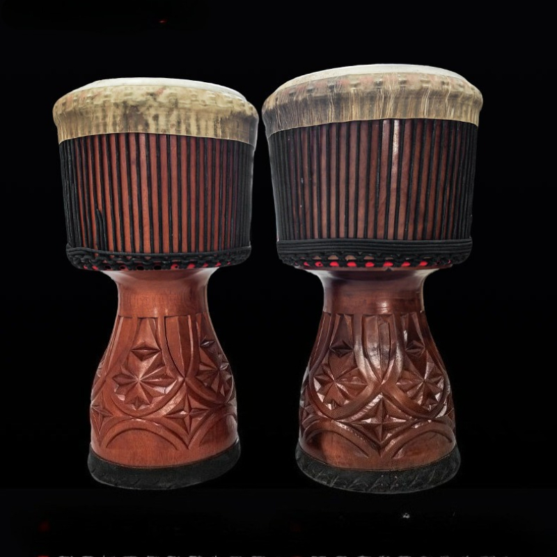 プロのアフリカのジャンベ大型アフリカドラム大人の音楽タッピン - Musical Instrument Percussion のレビューと価格