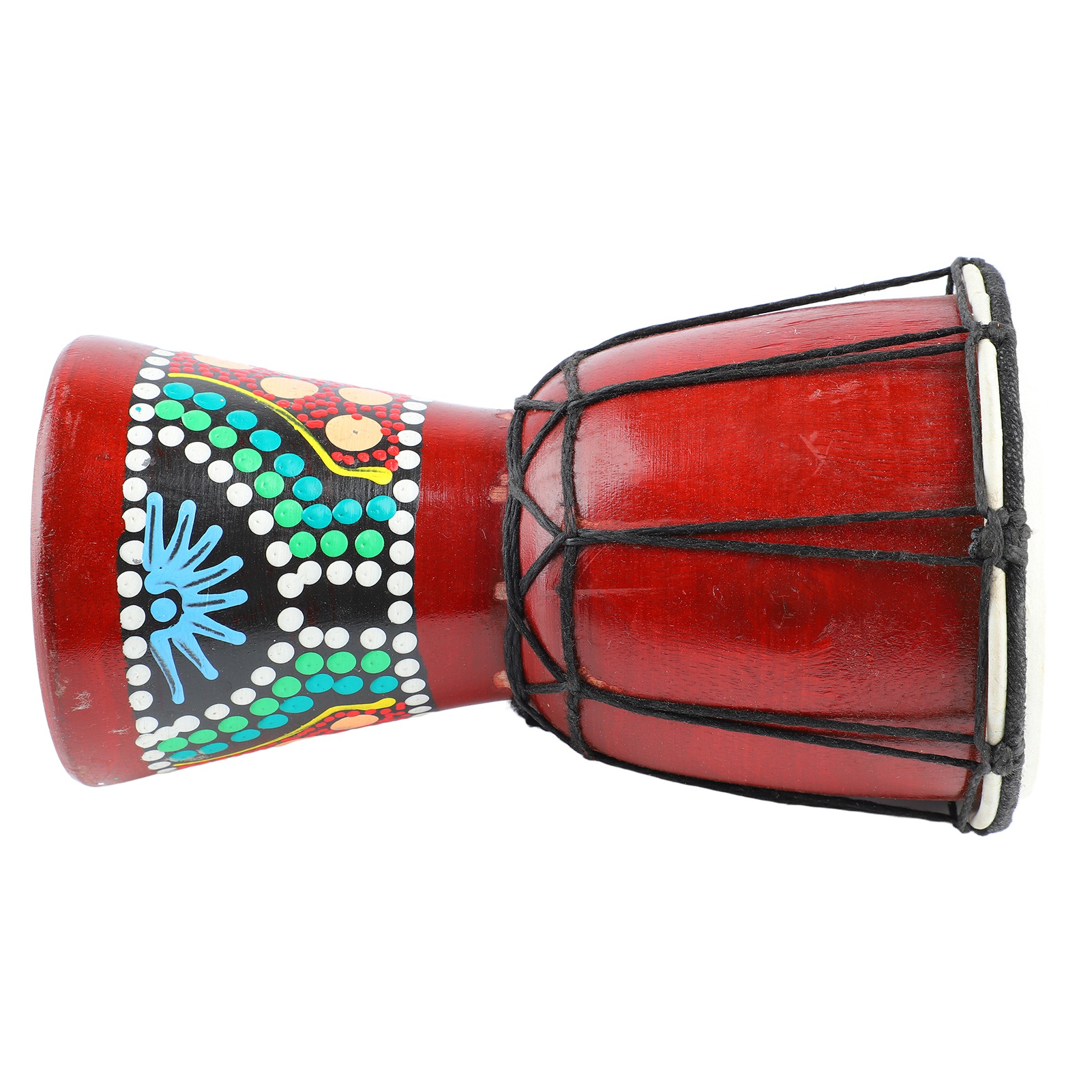 アフリカンドラム 5インチ木製ジャンベハンドパーカッション楽 - Djembe Hand Drum のレビューと価格