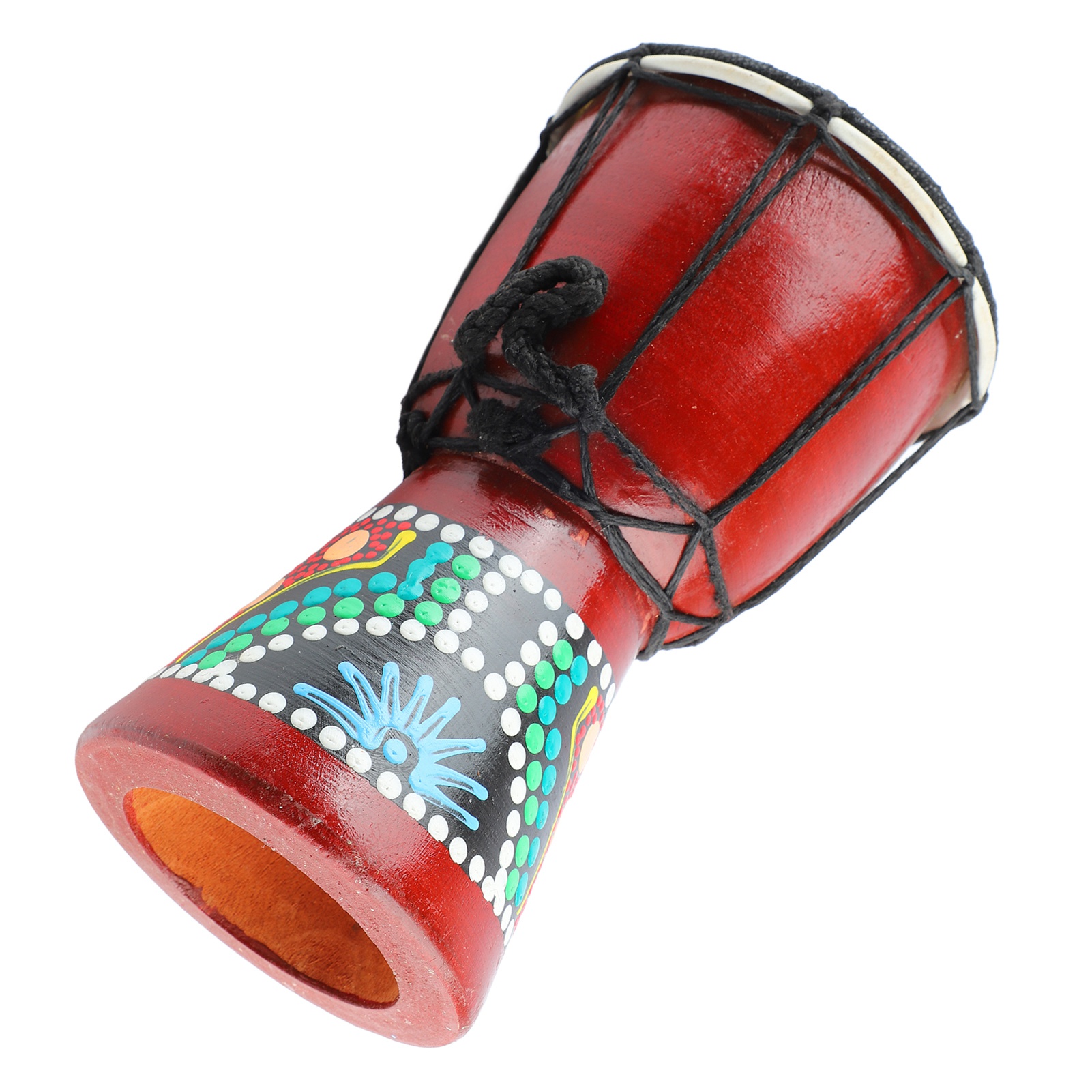アフリカンドラム 5インチ木製ジャンベハンドパーカッション楽 - Djembe Hand Drum のレビューと価格