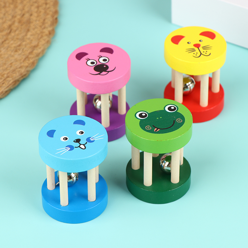 子供の漫画木製カスタネット 5 スタッズガラガラベルベビーク - Musical Instrument Clapper のレビューと価格