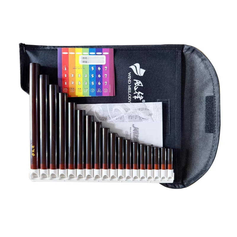 18 パイプパンパイプダブルホール半音パンフルートプロフェッ - Musical Instrument Pipe のレビューと価格