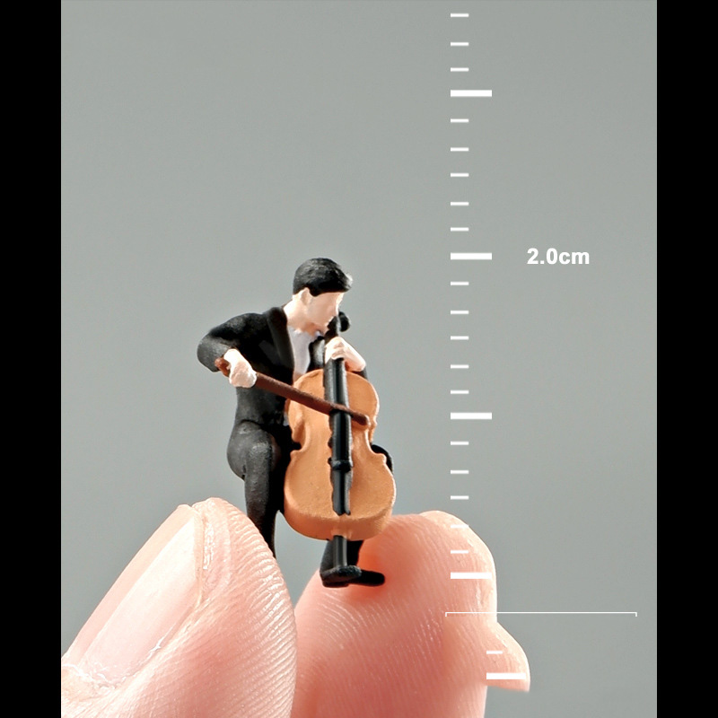 3Dプリント樹脂ミニチュアフィギュア、バンドバイオリンモデル - Musical Instrument Fagot のレビューと価格