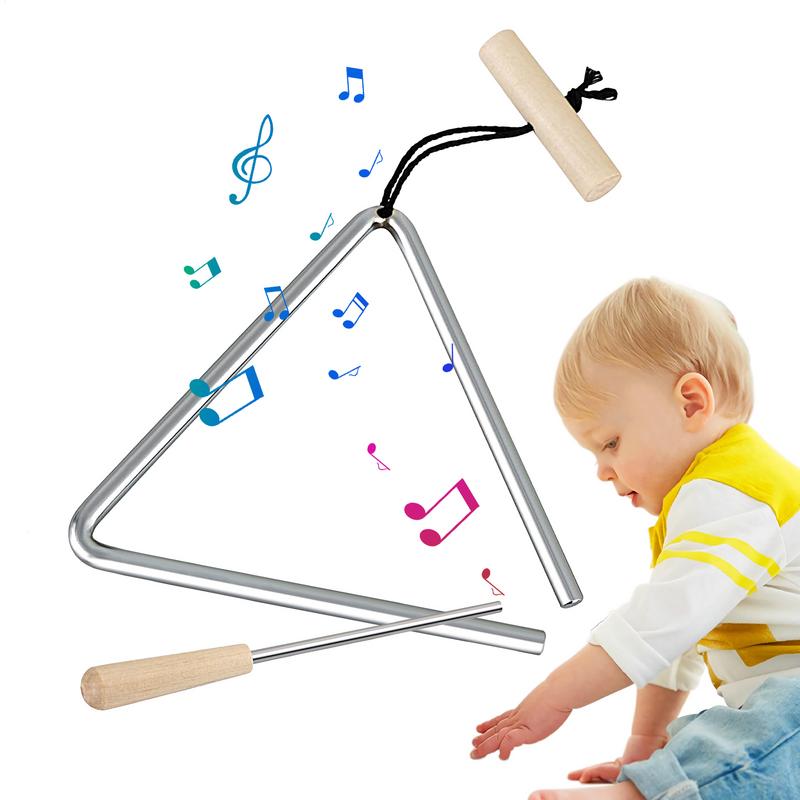 ストライカー付き三角パーカッションベル,スチールハンド楽器, - Musical Instrument Triangle のレビューと価格
