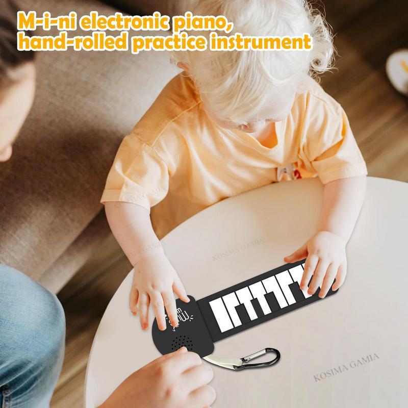 ロールアップ電子ピアノ シリコン製電動折りたたみピアノキーボ - Musical Instrument Keyboard のレビューと価格