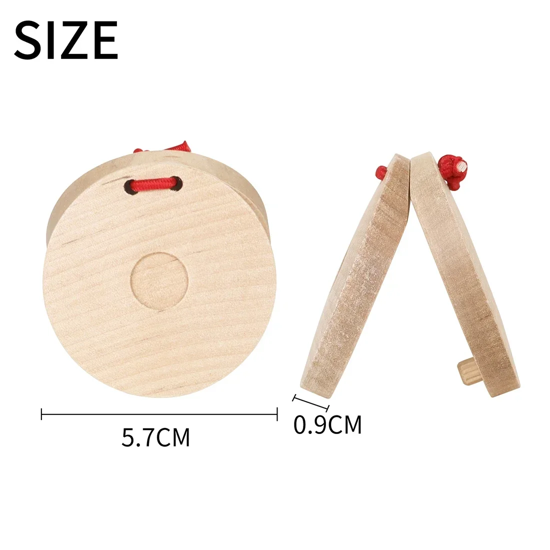 IRIN オルフ カスタネット 木製パーカッション楽器 カス - Musical Instrument Clapper のレビューと価格
