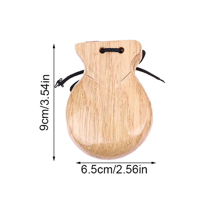 2 個の木製スペインカスタネット伝統的なフラメンコダンスカス - Musical Instrument Clapper のレビューと価格