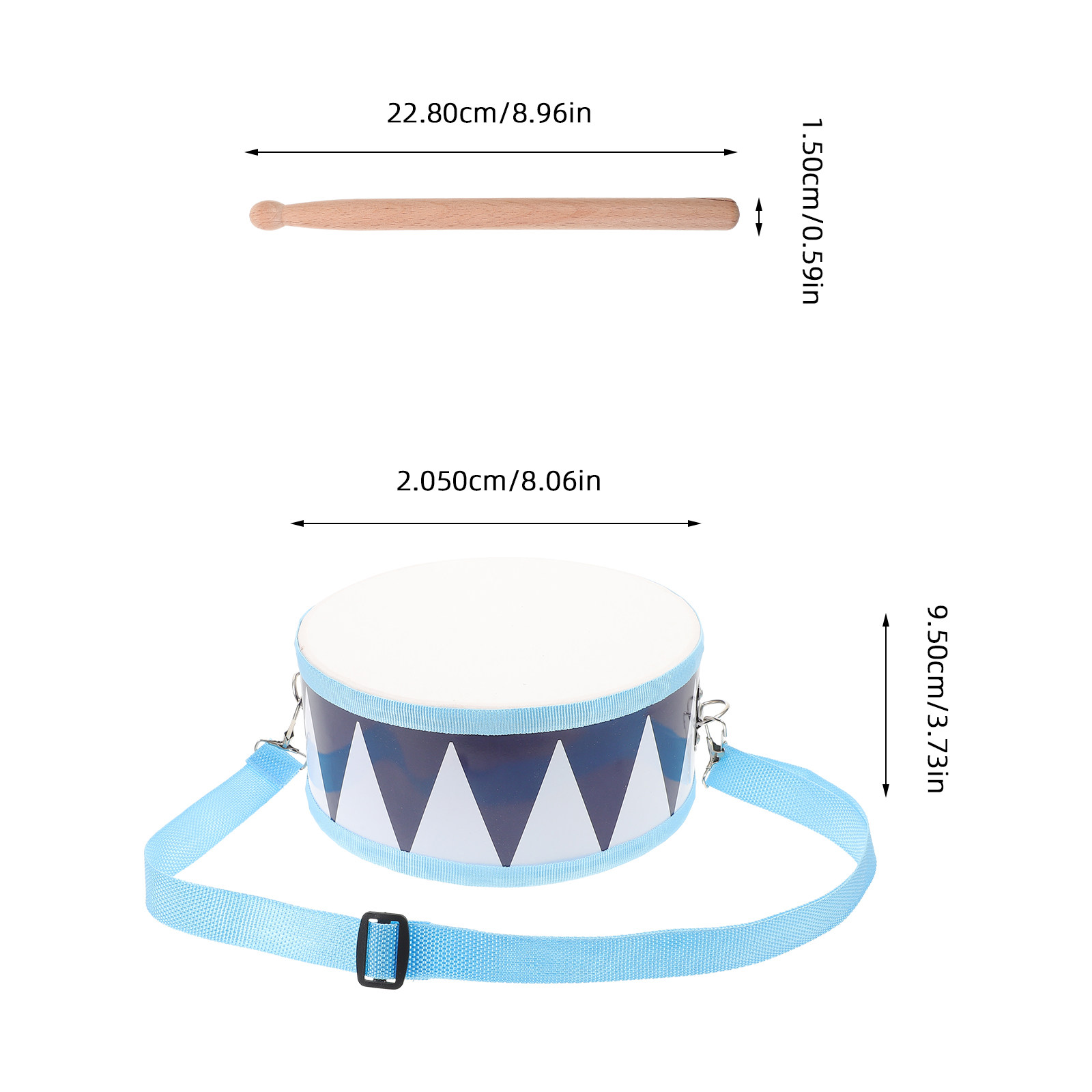 子供用スネアドラム1セット 木製打楽器 教育用楽器 脳の発達 - Musical Instrument Percussion のレビューと価格