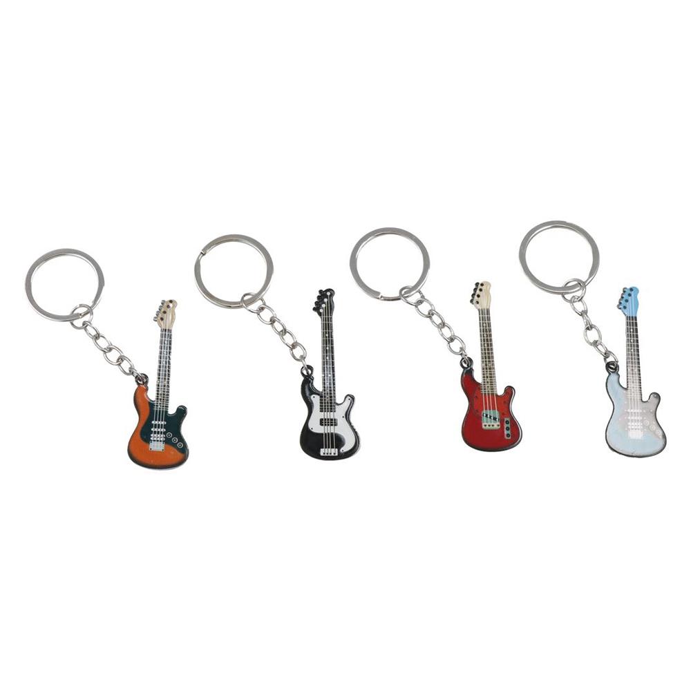 キーチェーンヒップホップギターキーチェーンカラフルなメタルギ - Musical Instrument All のレビューと価格
