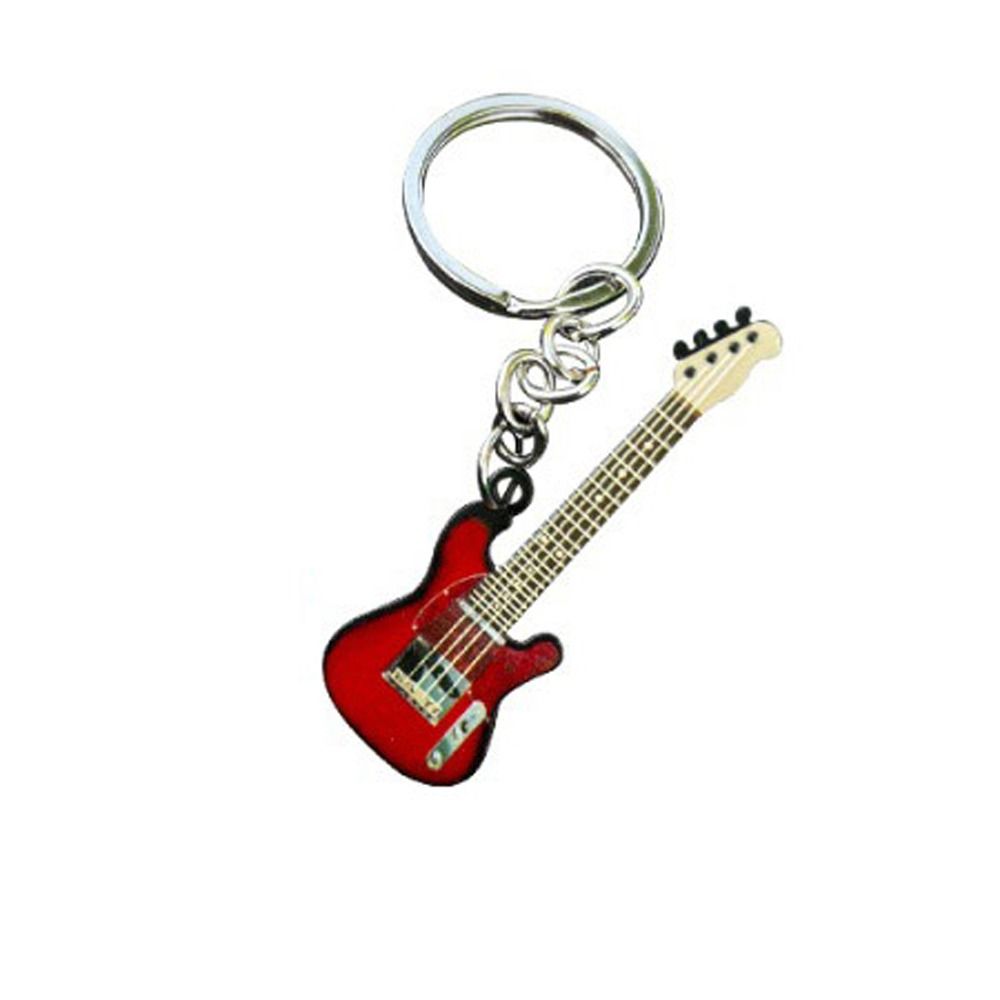 キーチェーンヒップホップギターキーチェーンカラフルなメタルギ - Musical Instrument All のレビューと価格