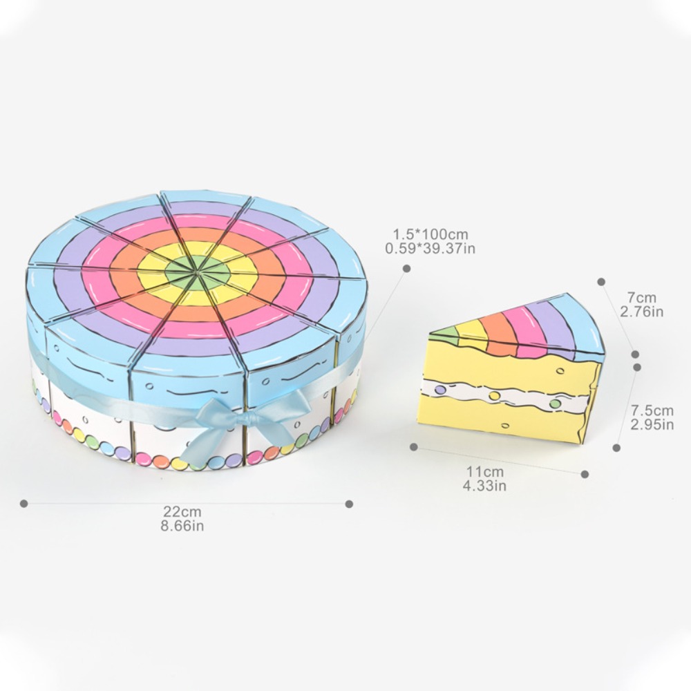 10 個漫画三角形ケーキ型クリエイティブギフトボックスクッキ - Musical Instrument Triangle のレビューと価格