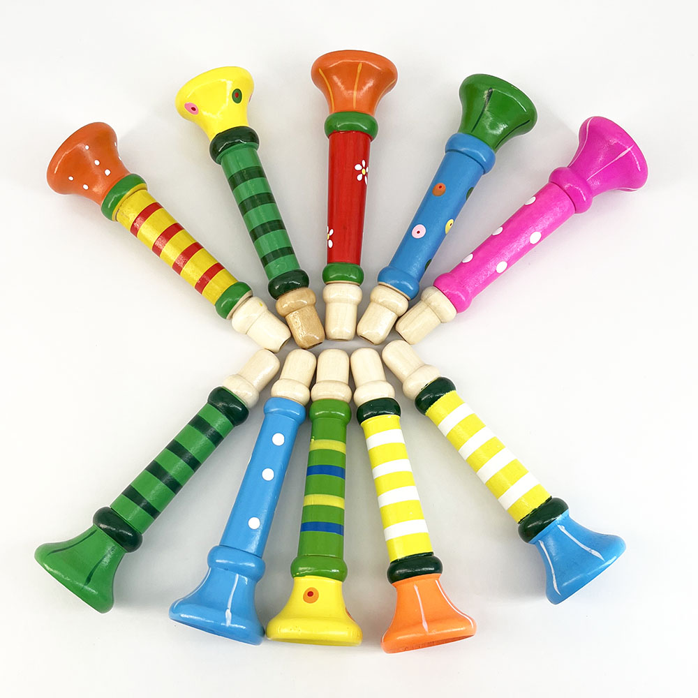 木製トランペット子供のおもちゃホーンホイッスル楽器子供のため - Musical Instrument Fagot のレビューと価格