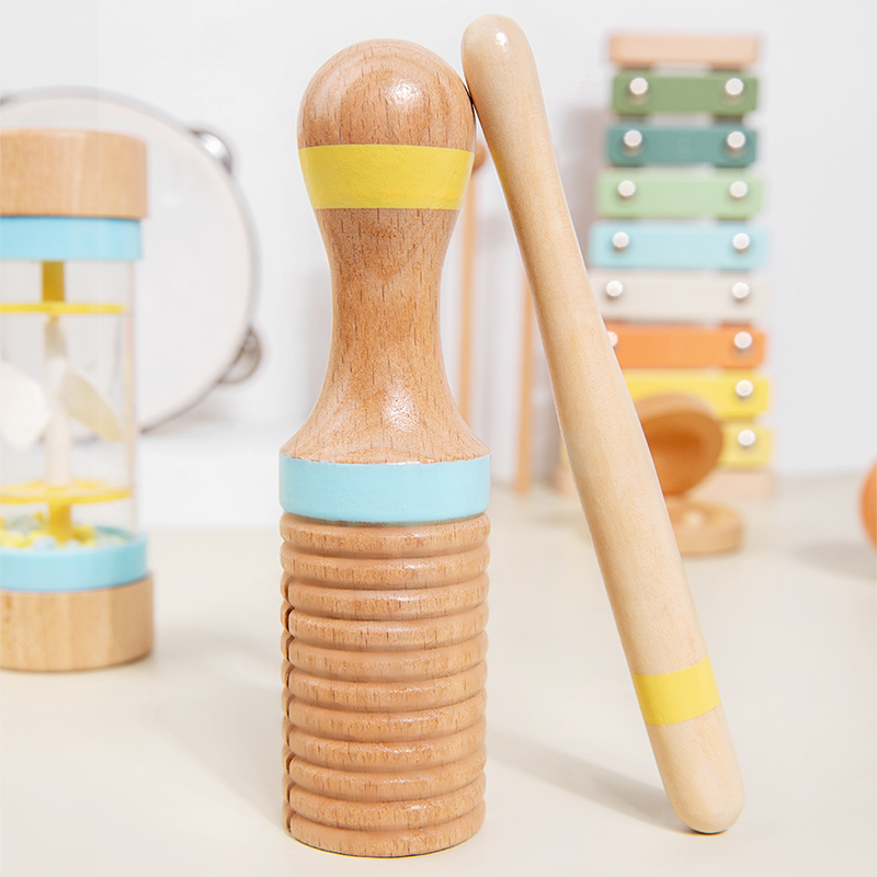 子供のためのモンテッソーリ楽器セット,木製の打楽器,子供と赤 - Musical Instrument Percussion のレビューと価格