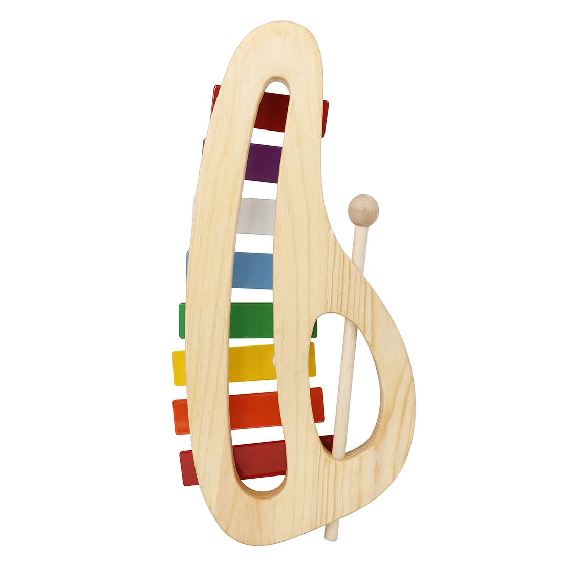 8音レインボーシロフォン、金属板パーカッション、木製マレット - Musical Instrument Xylophone のレビューと価格