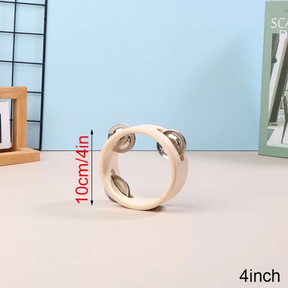 新しい4/6/7/8/10インチハンドドラム木製リングオルフ - Musical Instrument For Babies のレビューと価格
