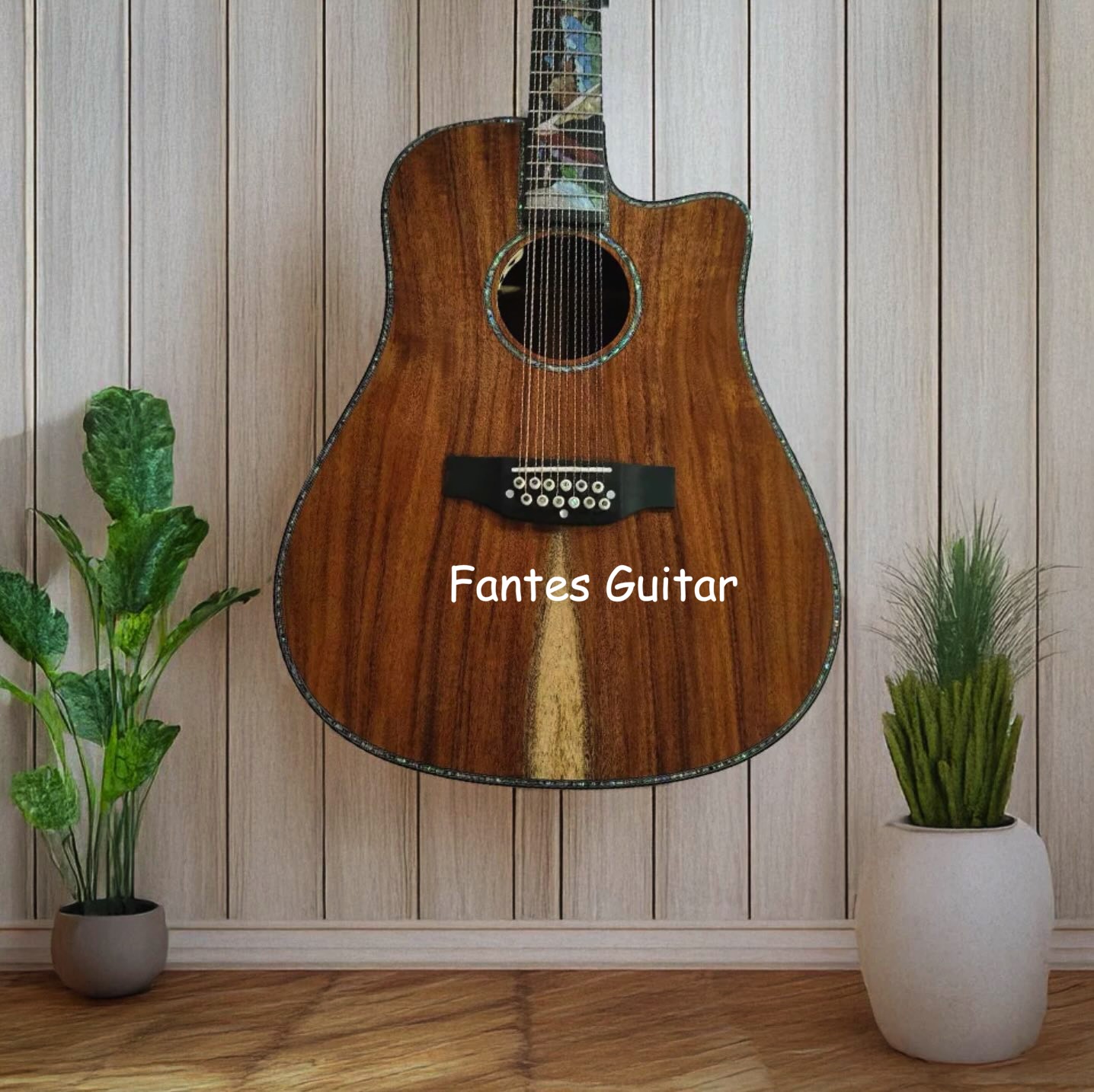 カスタム12弦ドレッドノートカッタウェイオールソリッドコアウ - Acoustic Guitar Dreadnought のレビューと価格