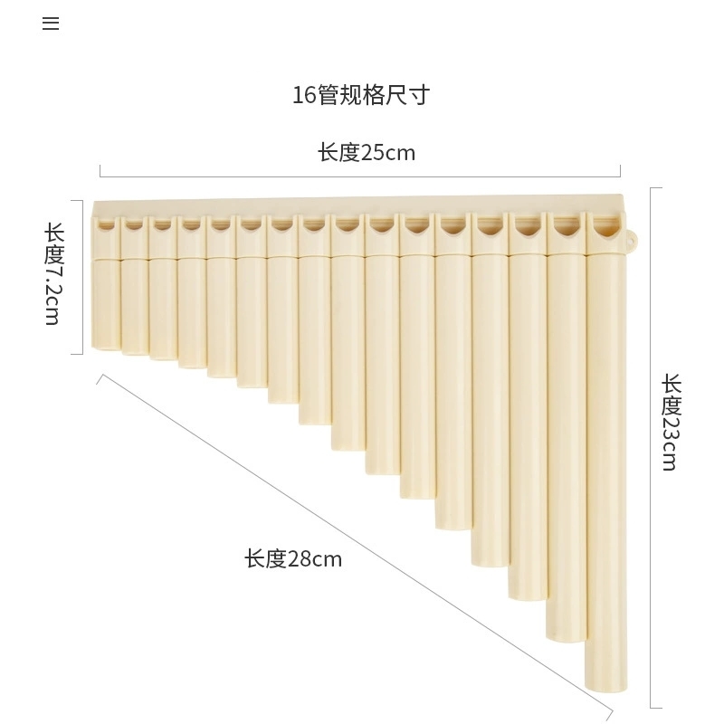 高品質16/18管パンフルートCキーABS樹脂製ルーマニアパ - Musical Instrument Pipe のレビューと価格