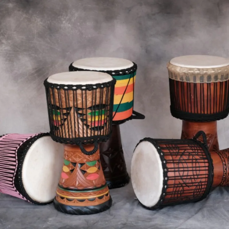12 インチジャンベマホガニーアフリカドラムプロフェッショナ - Musical Instrument All のレビューと価格
