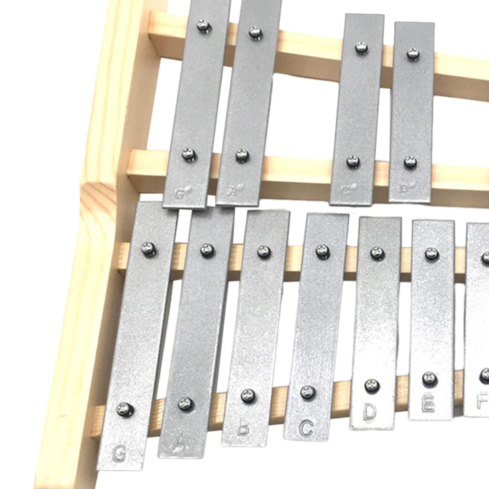 25音メタルキーゼロフォン・グロッケンシュピール打楽器、子供 - Musical Instrument Xylophone のレビューと価格