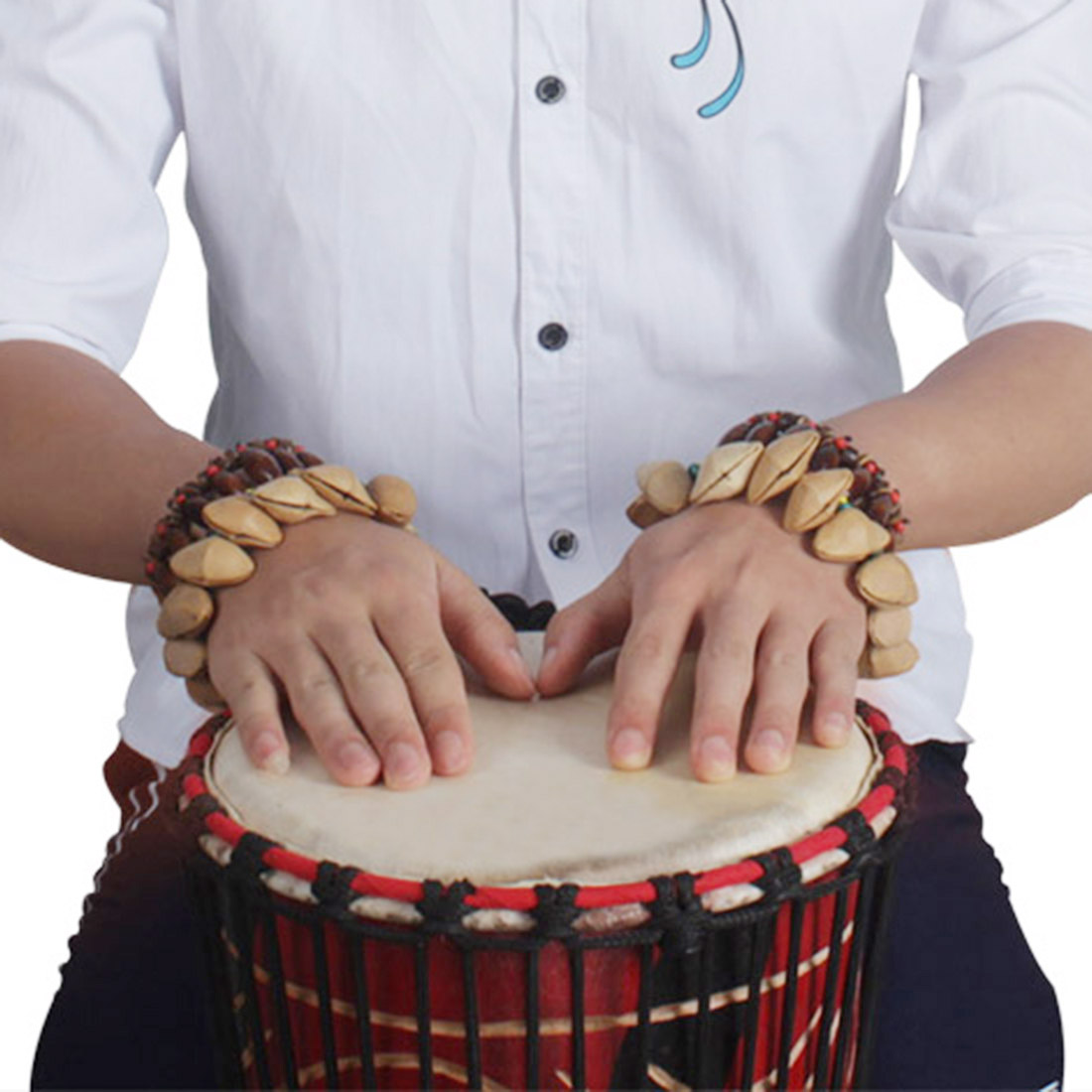 IRIN ナッツシェルブレスレットハンドベルジャンベアフリカ - Djembe Hand Drum のレビューと価格