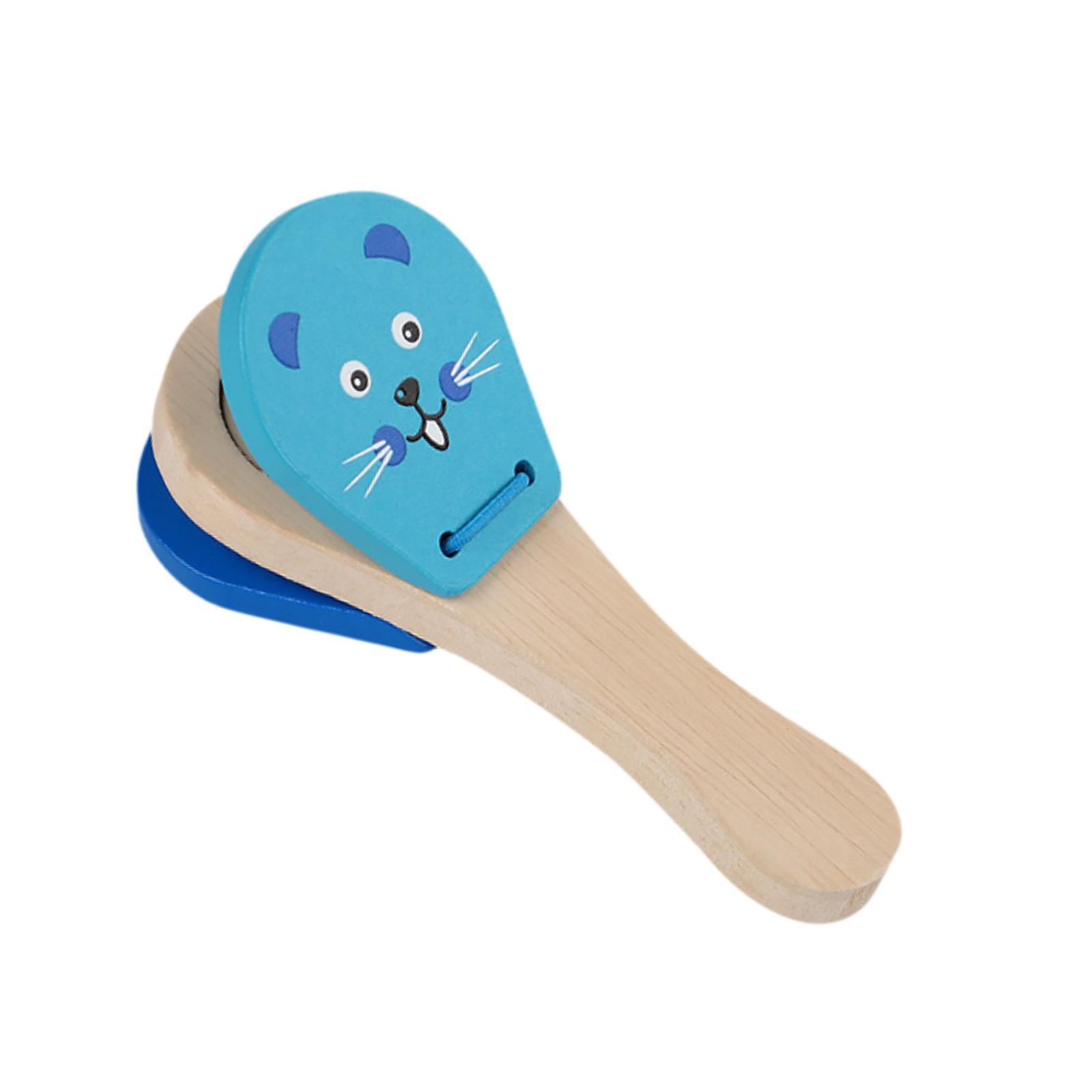 木製カスタネットクラッパー子供用打楽器早期学習音楽玩具教室や - Musical Instrument Clapper のレビューと価格
