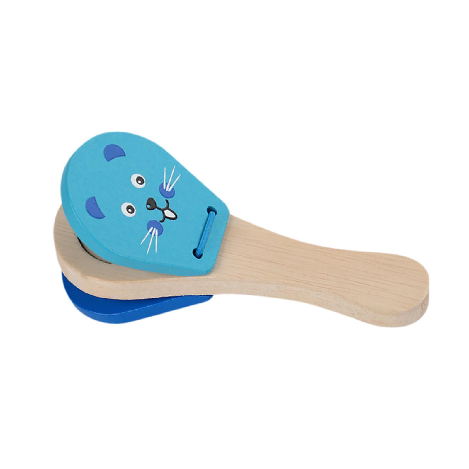 木製カスタネットクラッパー子供用打楽器早期学習音楽玩具教室や - Musical Instrument Clapper のレビューと価格