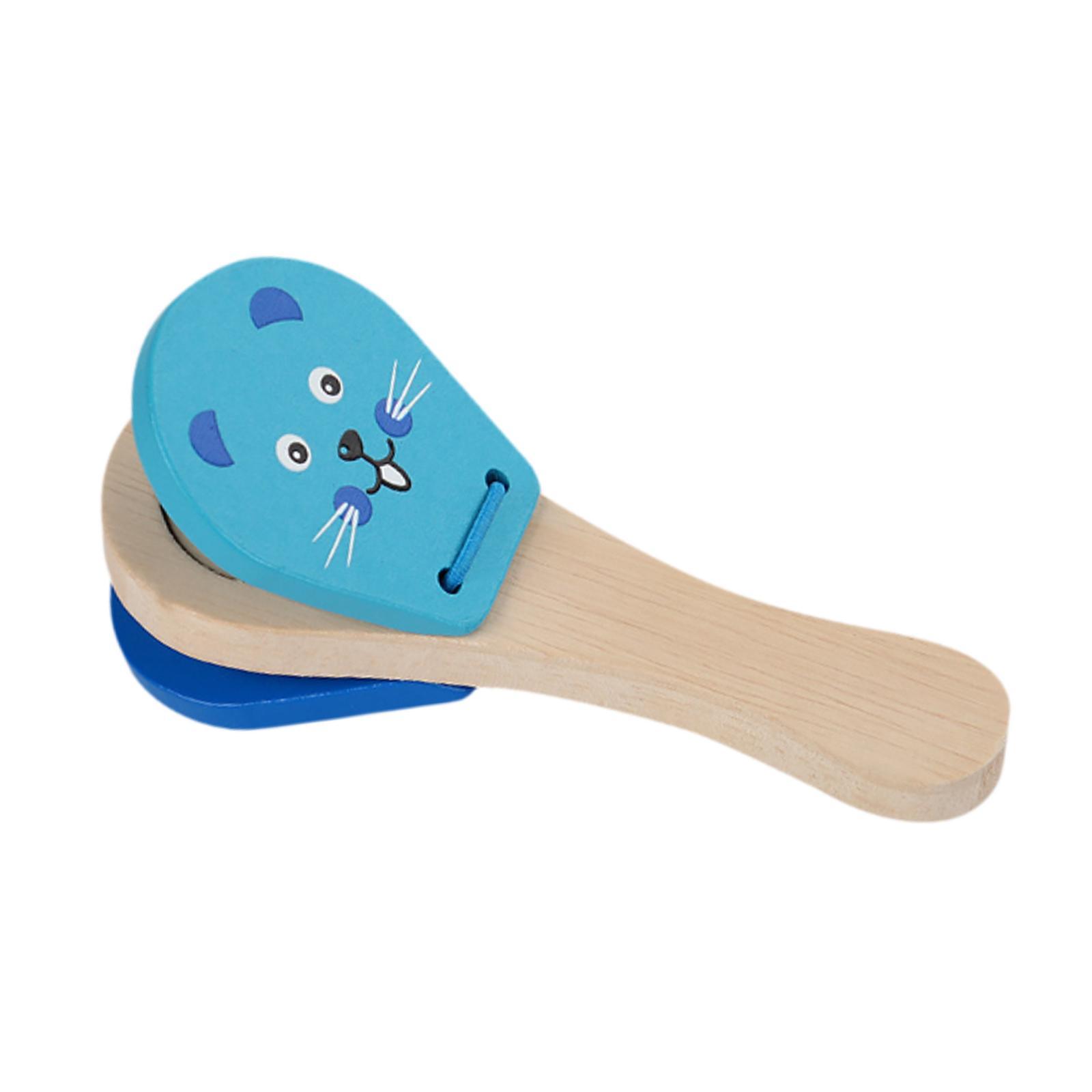 木製カスタネットクラッパー子供用打楽器早期学習音楽玩具教室や - Musical Instrument Clapper のレビューと価格