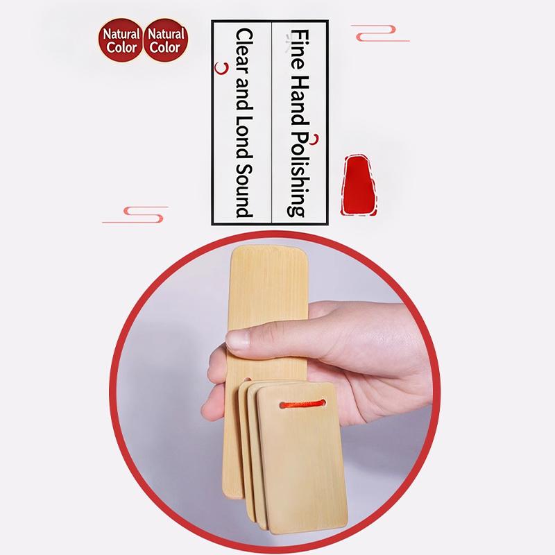 子供用天然竹製小型クラッパートークステージパフォーマンス中国 - Musical Instrument Clapper のレビューと価格