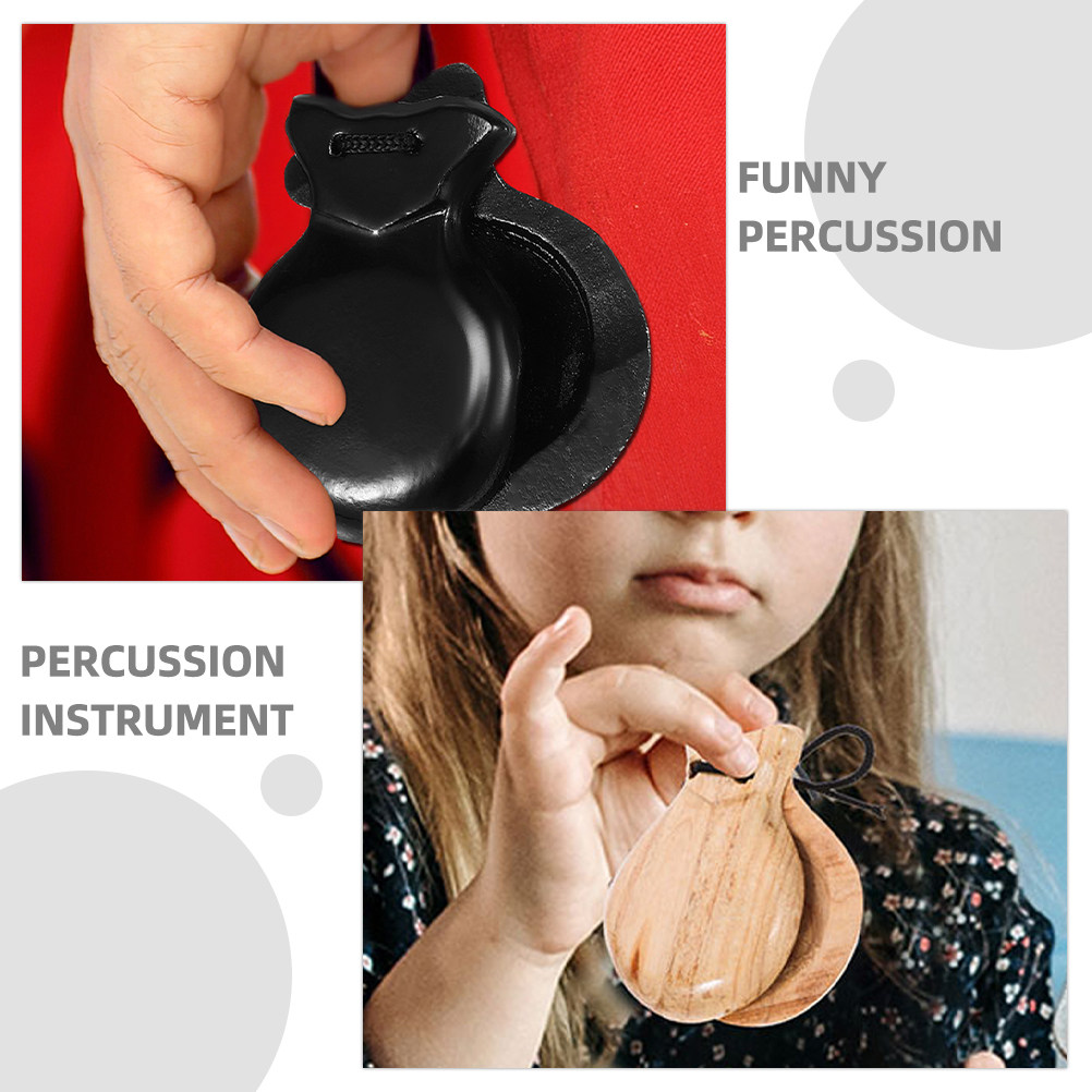 2個入り スペイン製カスタネット 木製クラッパー 打楽器 面 - Musical Instrument Clapper のレビューと価格