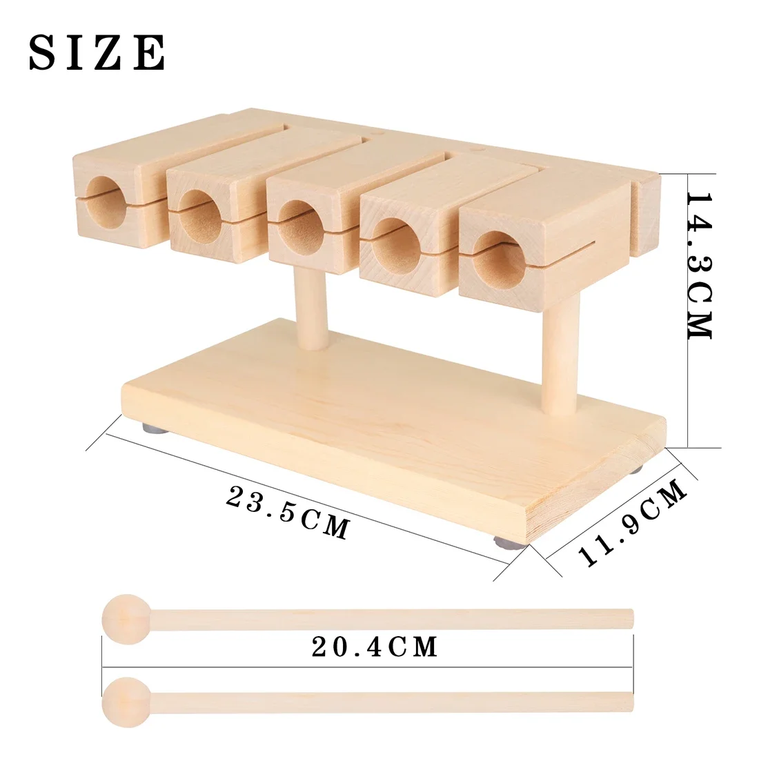IRIN オルフクラッパー木製魚天然木製 5 サウンドクラッ - Musical Instrument Clapper のレビューと価格