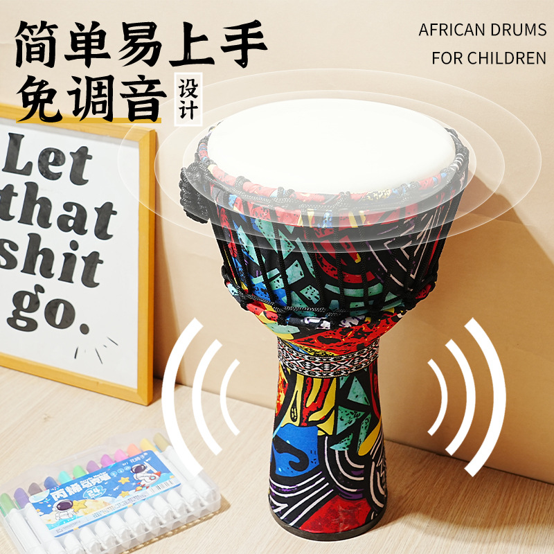 PVC製アフリカン・ドラム、羊皮製8インチハンドドラム、打楽 - Musical Instrument Percussion のレビューと価格