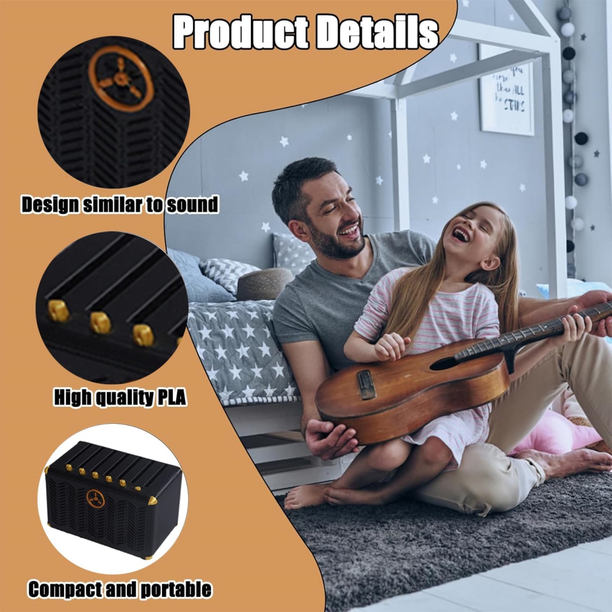 ギターピックホルダー、3Dプリントアンプスピーカーピックホル - Musical Instrument Cajon のレビューと価格