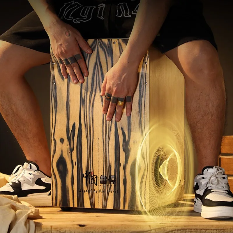 無垢材カホンボックスドラムプロフェッショナルハンドドラムポー - Musical Instrument Cajon のレビューと価格