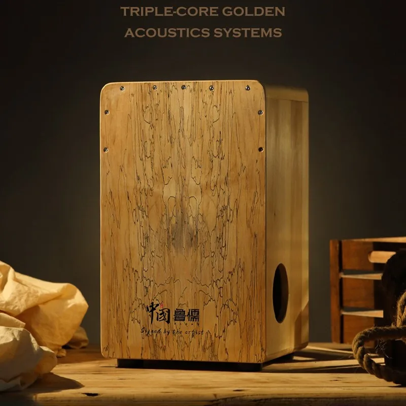 無垢材カホンボックスドラムプロフェッショナルハンドドラムポー - Musical Instrument Cajon のレビューと価格